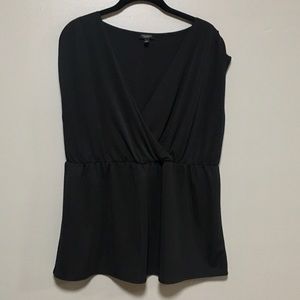 Sold - Talbots Cap Sleeve Black Top